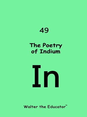 cover image of The Poetry of Indium